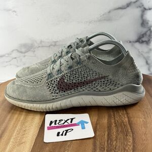 Women’s size 9-Nike Free RN Flyknit 2018 Running Shoes ‘Gray Mica’ Minimalist